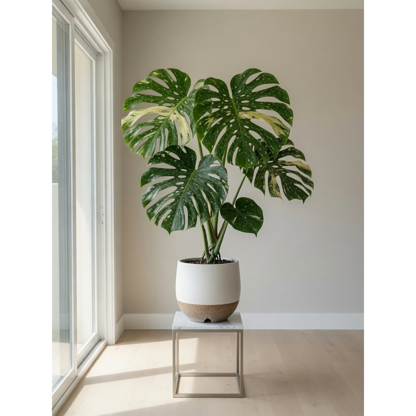 picture of a monstera thai constellation  plant